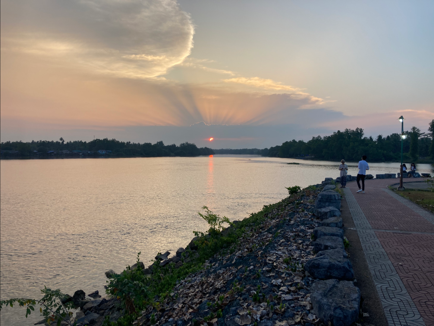 Sunset in Surat Thani