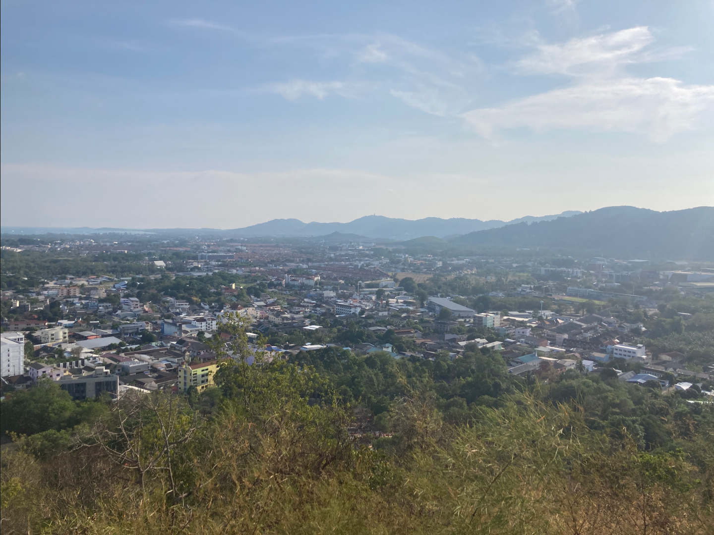 A nice view over Phuket town from the monkey hill