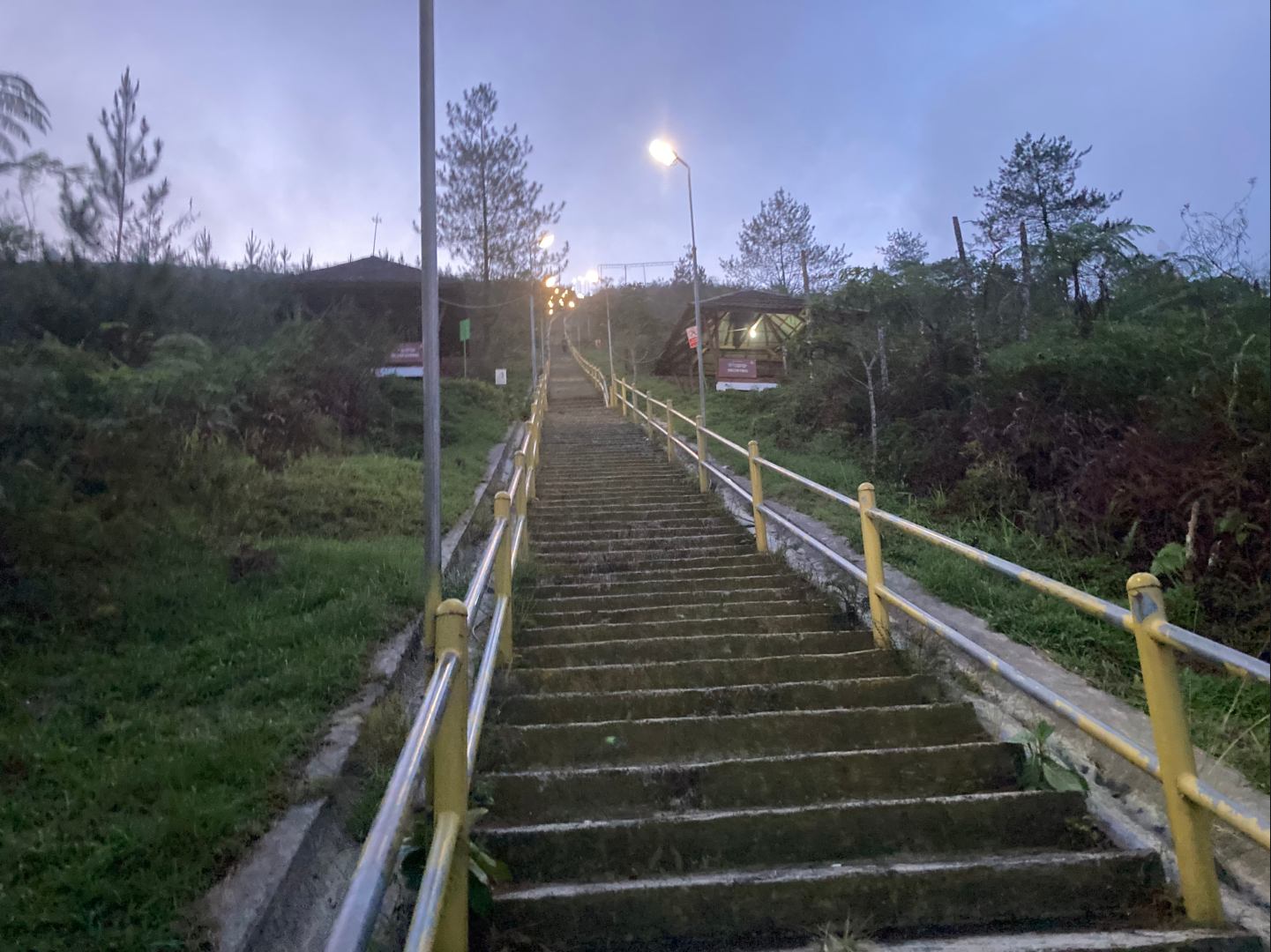 The stairs to Galunggung vulcano